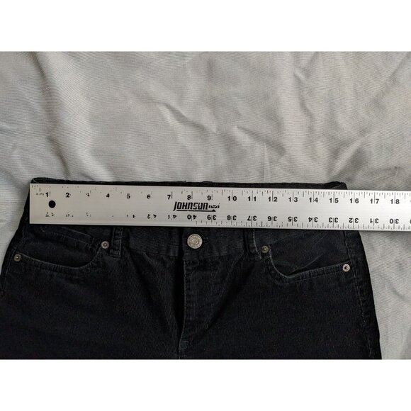 J.Crew Pants Black Corduroy Chino Cotton Bootcut Mid Rise Womens Size 8 - Picture 9 of 12